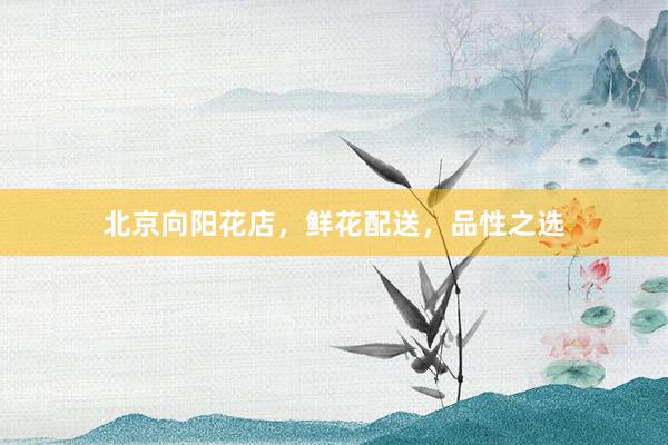 北京向阳花店，鲜花配送，品性之选